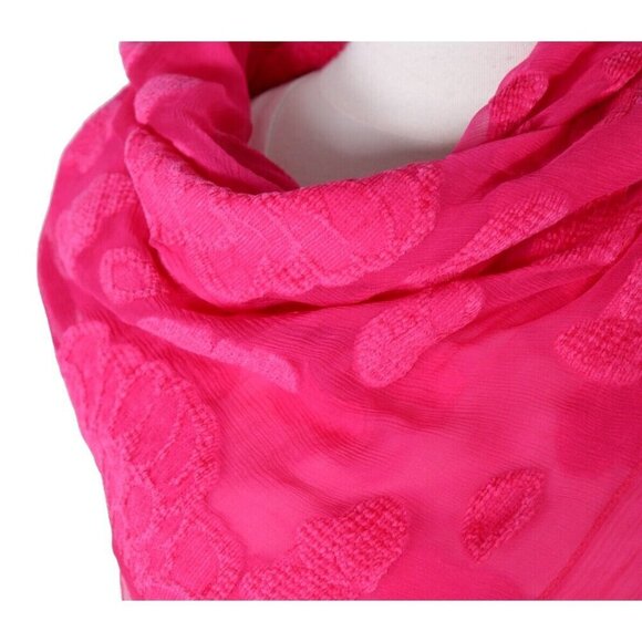 Bottega Veneta Women Pink Roses With Falling Petals Silk Scarf 36”x 36” NWT $840 - Picture 5 of 8